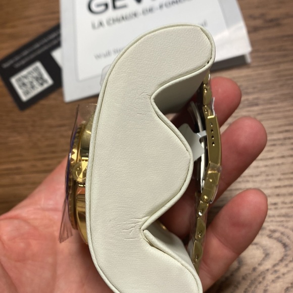 Men's Wall Street Gold-Tone Ion Plating Swiss Automatic Bracelet Watch 43 mm - Picture 7 of 8